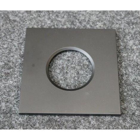 Collerette noire carrée 85x85mm à équiper pour spot encastré série Storm CCT TRAJECTOIRE