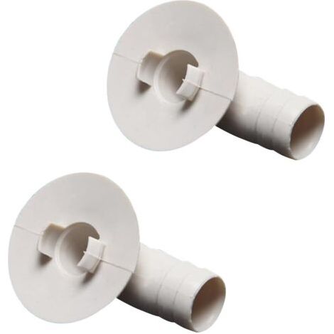 Ensemble de 2 raccords pour tuyau d'évacuation de climatiseur, outil d'angle d'évacuation, accessoires anti-fuite pour sortie d'eau, outils pour climatiseurs domestiques et professionnels (1/5)