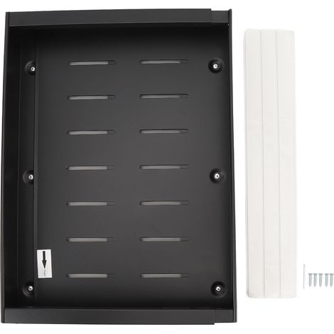 Organisateur de placard coulissant extensible, adhésif, en acier au carbone noir, pour cuisine. (1/5)