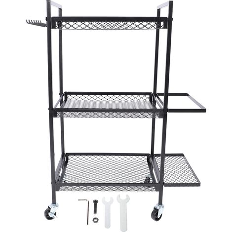 Rack de rangement tapis yoga amovible maison gym équipement entraînement organisateur support avec roues de (1/5)