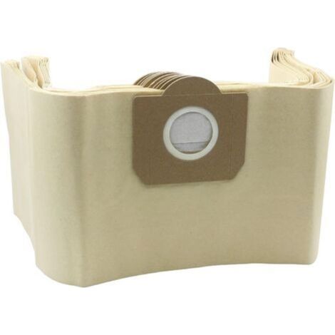 Lot de 10 sacs d'aspirateur pour Karcher 6.959-130.0 WD3 WD3P MV3 Sacs filtrants en papier de rechange pour aspirateur eau et poussière, sac pour Karcher WD3 Accessoires Premium Pièces de rechange Sac (1/4)