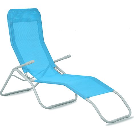 Aga Lettino da giardino SIESTA Blu (1/4)