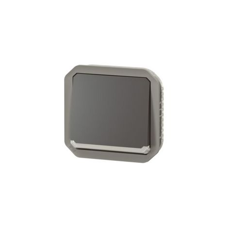 Interrupteur bipolaire étanche Plexo 10AX 250V IP55 IK08 avec enjoliveur anthracite LEGRAND 069827L (1/3)