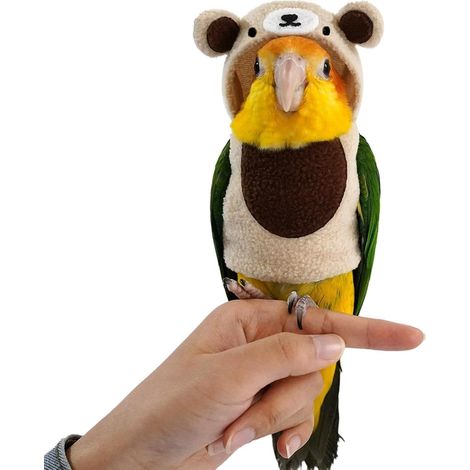 Ropa para loros, arnés para periquitos, abrigo abrigado (1/5)