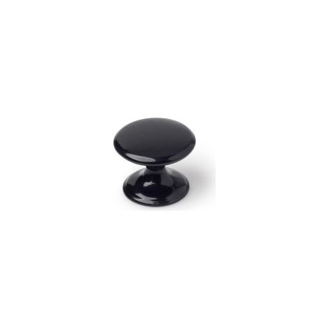 Boutons Meuble Métal Noir Lot 4 Design Moderne, Installation Facile - Rei