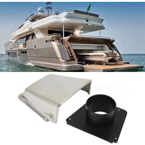 Tapa de ventilación marina de acero inoxidable 304 con base de nailon impermeable para barcos y yates. (1/5)