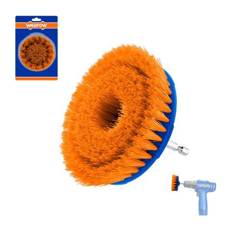 Brosse de nettoyage à poils souples WADFOW WNY1440 de 4 pouces, tige hexagonale (1/3)