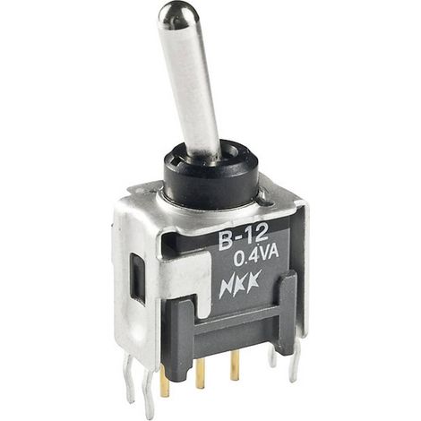 Interrupteur à levier 1 x On/On NKK Switches B12JB 28 V/DC 0.1 A à accrochage 1 pc(s) D75877
