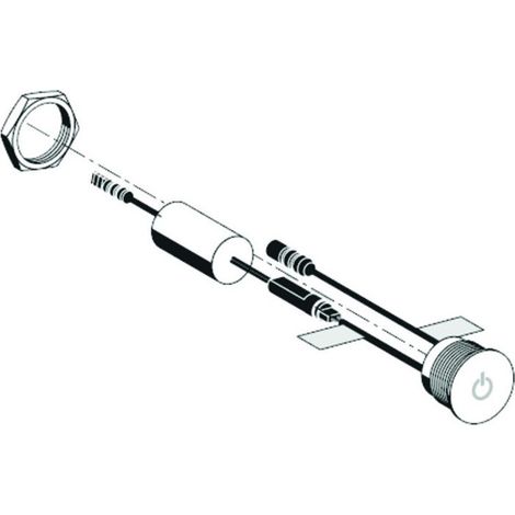 Pulsante piezoelettrico Schell 12V. per doccia cromata