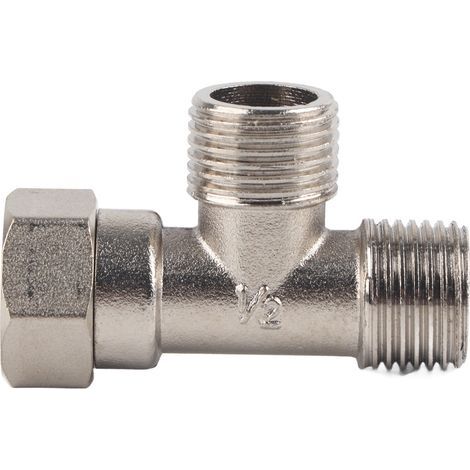 GARRYFIZH Raccord en T fileté G1/2 mâle/femelle, adaptateur pour tuyau d'eau en acier inoxydable