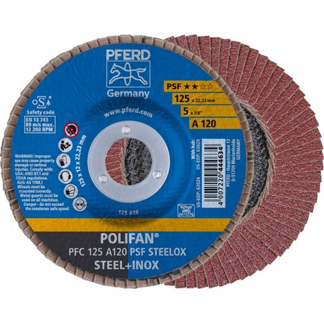 DISCO POLIFAN PFC 125 A120 PSF STEELOX - PFERD (1/4)