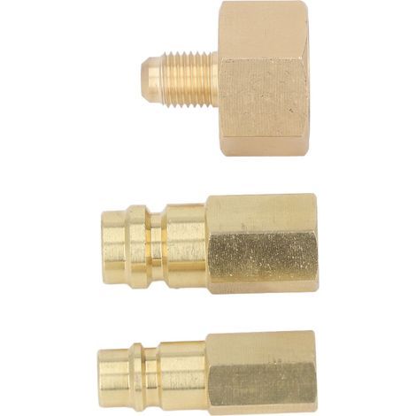 Copper R134A Air Conditioning Conversion Adapter – 5-Piece Kit for High/Low Pressure Systems (1/4)