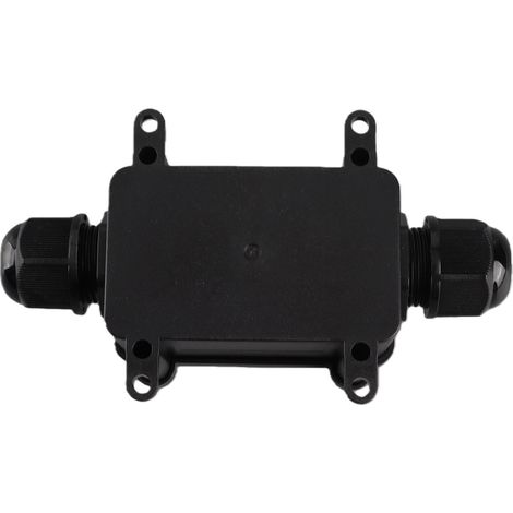 Boîte de jonction étanche en plastique M686 noire à deux positions pour connecteur de câble, IP68, pour éclairage public LED (1/5)