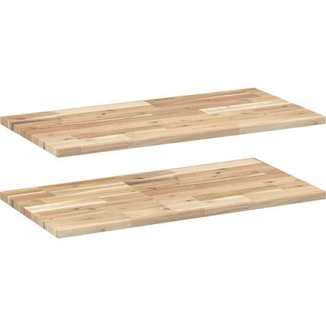 Maison Exclusive - Schweberegale 2 Stk. 100x40x2 cm Massivholz Ak