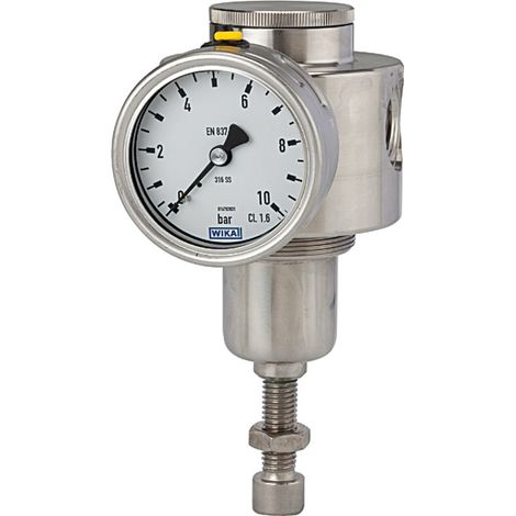 Riegler Edelstahl-Druckregler, 1.4404, nicht rückst., G 1/4, 0,5 - 8 bar (1/4)