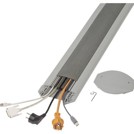 Serpa Canaleta para cables EasyLoader Flexi gris oscuro 3000 mm