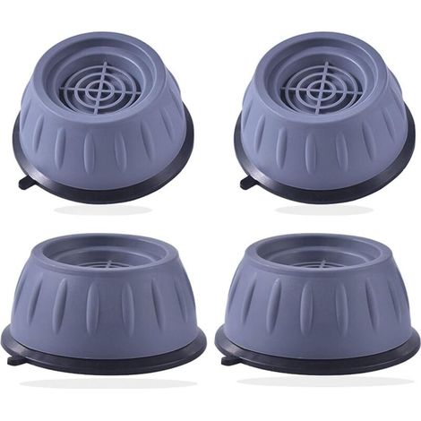 Patin Waschmaschinen-Untersetzer, 4 Stück Waschmaschinenfüße mit Gummipolster, Anti-Vibrations-Füße für Waschmaschinen und Trockner, Anti-Vibrations-Pads für Waschmaschinen (1/5)