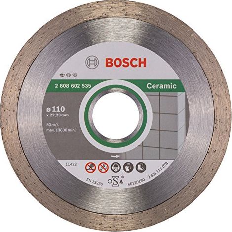 Bosch disco diamantato Standard for Ceramic 110x22,23x1,6x7,5mm 2608602535
