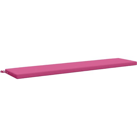 Cojín de banco SOEST 100% Poliéster Rosa 200 x 40 x 5 cm vidaXL