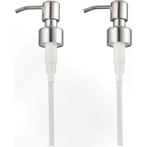 Pompe double en acier inoxydable pour distributeurs de savon liquide (1/5)