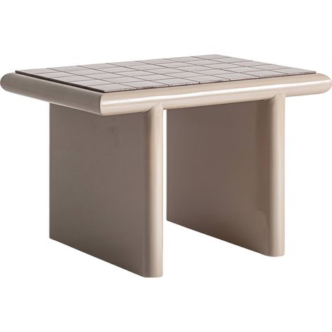 Table basse contemporaine beige et céramique - beige et marron (1/5)