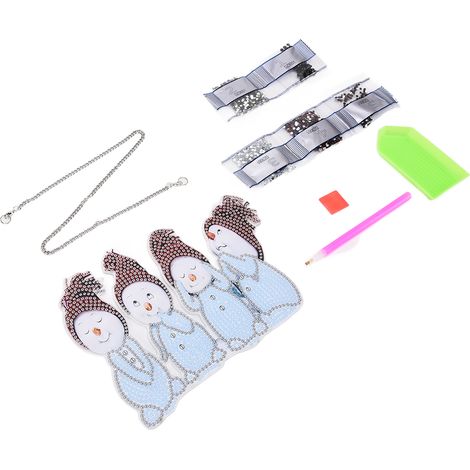 Pendentif Strass Raffiné Unique DIY Peinture Décorative Ornement Accessoire pour Porte Murale Maison (1/5)
