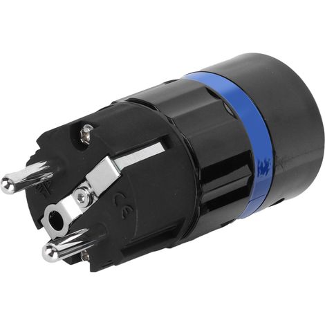 Fiche d'alimentation Monosaudio en cuivre pur rhodié pour câble d'alimentation audio HIFI, prise UE 100-250 V (E104R (fiche mâle))