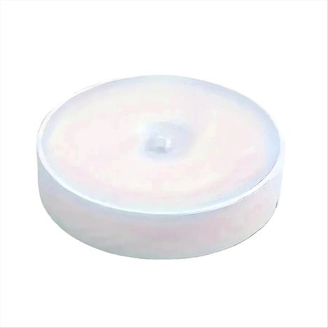 Veilleuse ronde sans fil avec détecteur de mouvement, rechargeable par USB, applique murale LED pour chambre, escalier ou dressing. (1/5)