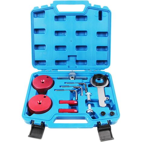 Kit de calage moteur, outils pour alignement vilebrequin, blocage volant moteur et pose courroie distribution, pour Ford Transit S-Max Focus Galaxy (1/5)