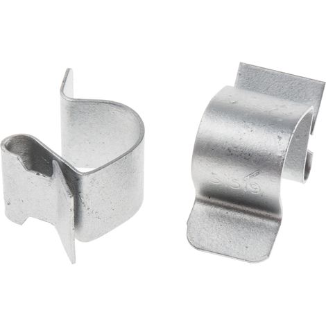 Clip pour rebord de poutre, RS PRO, Acier, Epaisseur de la bride 2 4 mm, Plage de diamètre de câble 15mm à 19mm ( Prix pour Paquet de 25 )