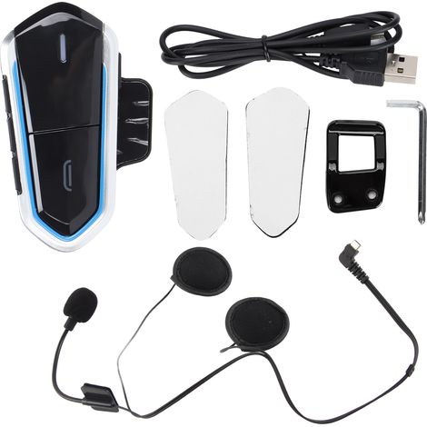 QTB35 Bluetooth 5.0 Motorradhelm – Ultradünnes Intercom-System mit Mikrofon für Motorräder und Roller