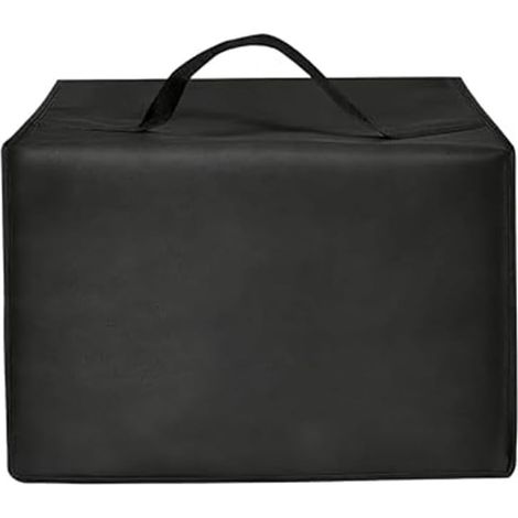 Housse pour appareil de cuisine 4,5 l pour friteuse anti-poussière Tissu noir résistant à la chaleur, protège de l'air chaud, empêche les dommages de surface, idéal pour les cuisines chaudes (1/5)