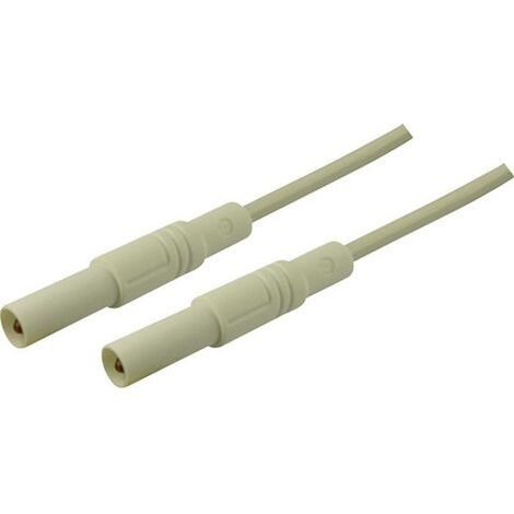 SKS Hirschmann MLS GG 200/2,5 Cordon de mesure de sécurité Banane mâle 4 mm Banane mâle 4 mm 2.00 m blanc 1 pc(s) X40796 (1/3)