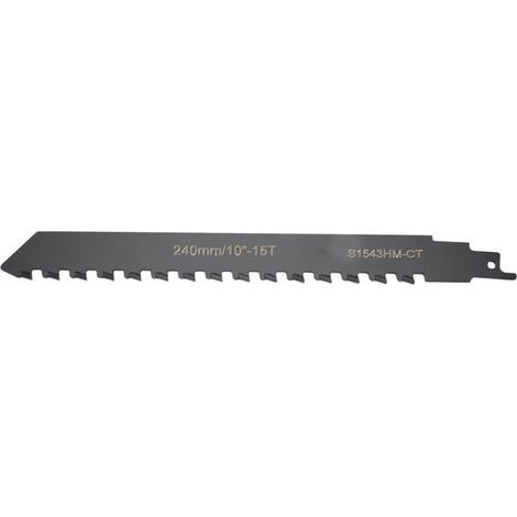 Lame de Scie Alternative Carbure TungstèNe pour Couper le BéTon Poreux, Fibrociment, la Brique 240 Mm/9,45 Pouces (1/4)