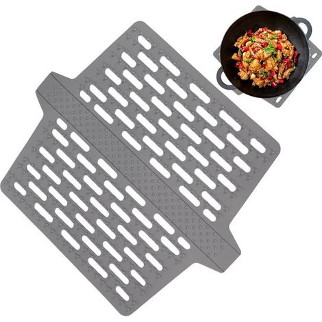 Alfombrilla aislante silicona drenaje tela, 32, 4 x 27, 3 cm (12, 68 x 10, 71, 12, 68 x 10, 71 pulgadas (1/5)