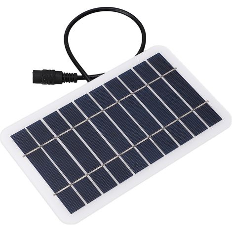 Panneau solaire miniature monocristallin 2W 5V, sortie DC5521, étanche à l'eau et à la poussière, portable, pour batterie 3,7-5V (1/5)