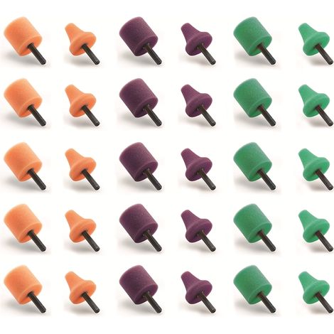 Flex Polierschwamm Set PP-MIX 35 HEX 30 VE30 je 5x PZ-O /-V /-G / PK-O / -V /-G (1/5)