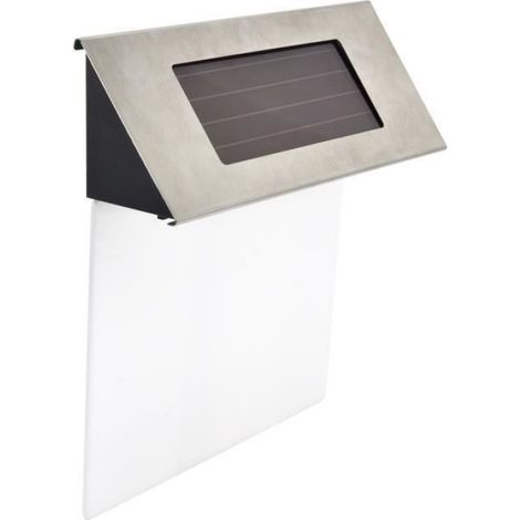 lampe de numéro d'adresse Plaque de numéro de maison solaire en acier inoxydable LED Lumière de numéro d'adresse pour (1/4)