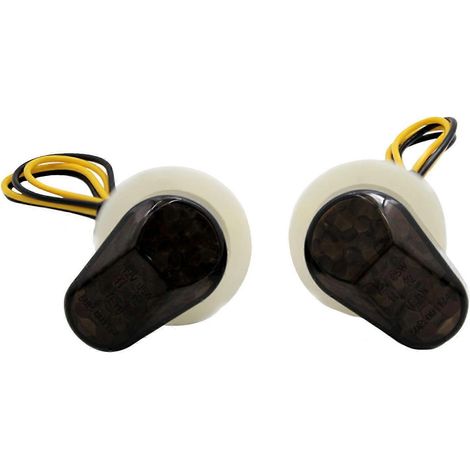 Lot de 2 clignotants LED transparents pour moto (1/4)
