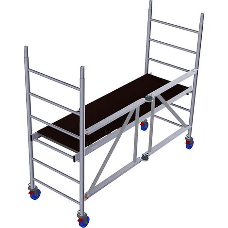 Krause Alu Fahrgerüst / Faltgerüst ProTec XS (2,90 m - 11,80 m Arbeitshöhe) (1/3)