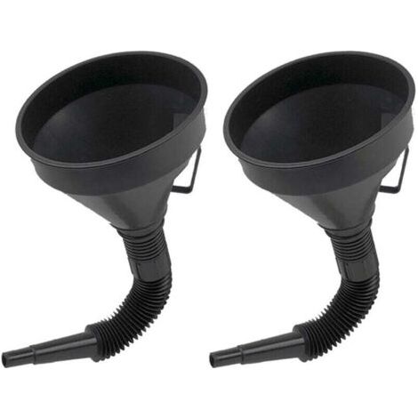 2 Pièces Grands Entonnoir Essence Entonnoir Huile Moteur en Plastique Flexible Entonnoir Filtre avec Filtre pour Moto Voiture Essence et Usages Domestiques