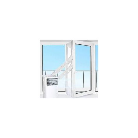 Tragbares Tür- und Fensterdichtungsset für Klimaanlagen, Wäschetrockner und Luftentfeuchter, Abdichtung von Abluftschläuchen, Reißverschluss, einfache Montage (1/5)