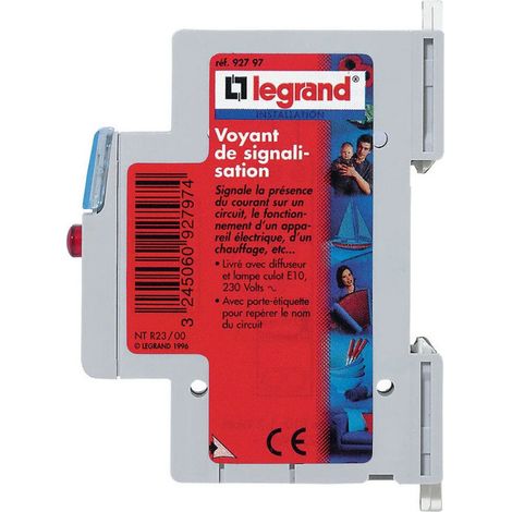 Indicador de señalización LED LEGRAND 1 módulo rojo