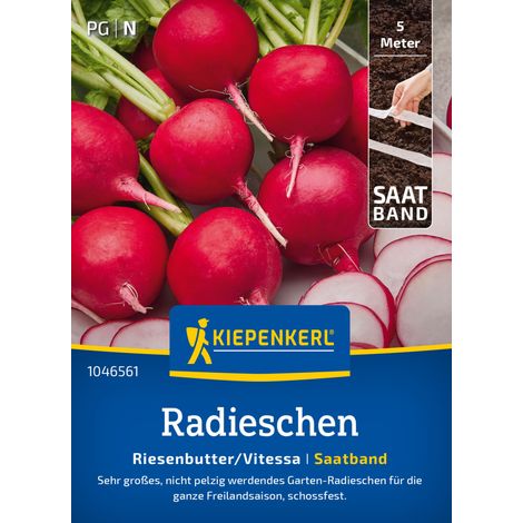 Kiepenkerl Saatgut Radieschen Riesenbutter/Vitessa für bis zu 5 lfd. Meter (1/2)