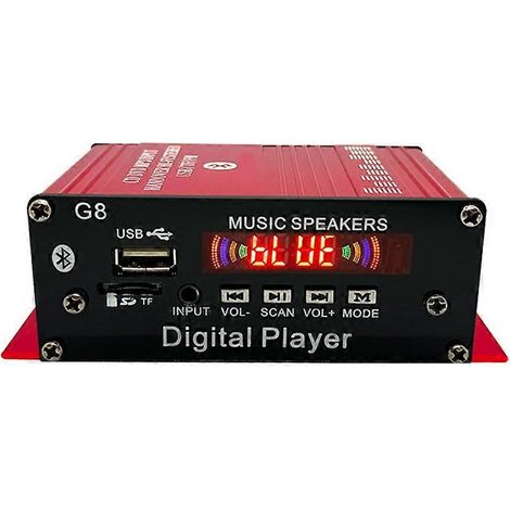 2-Kanal 12V 30W Hi-Fi Digitalverstärker mit Bluetooth und FM/USB-Radio (1/5)
