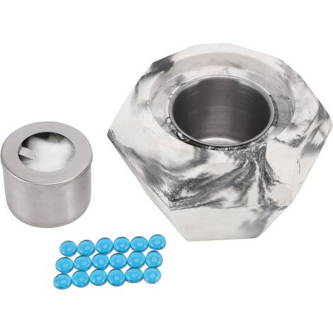 Cheminée de table, petit brasero portable avec 18 pierres artificielles pour une utilisation intérieure et extérieure (Ingrédient) (1/5)