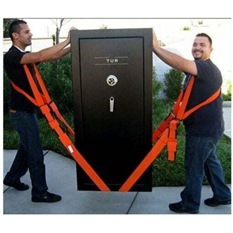 Lifting and moving straps designed for objects, heavy objects without back pain, straps and harnesses (2-person shoulder lifting and moving system) (1/5)