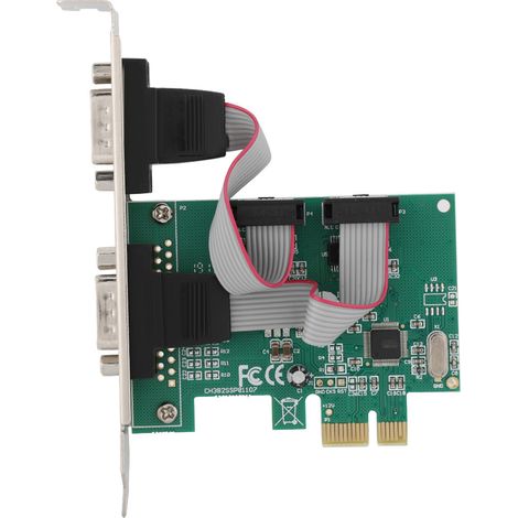 Adaptateur/convertisseur de carte PCI Express 2 ports (2 ports série RS-232 COM vers PCI-E)