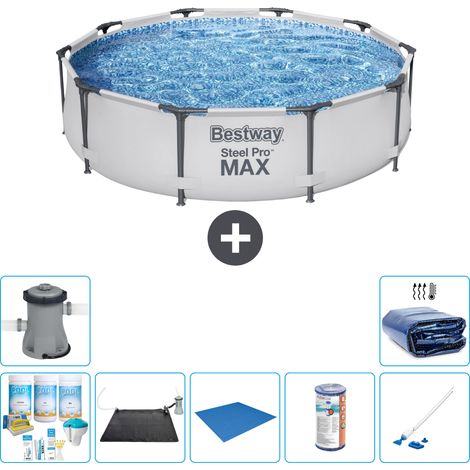 Bestway Piscina Bestway Steel Pro MAX Redonda - 305x76 cm - 7-piezas  S21657 (1/5)