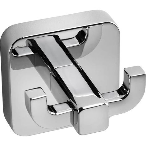 Croydex Flexi-Fix Double Robe Hook, Chrome Plated - Camberwell (1/5)